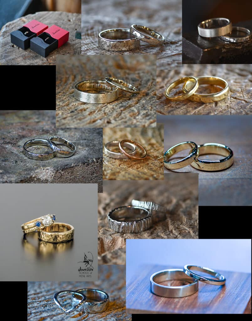 Make your own wedding rings samples created by couples in Juvelisto 